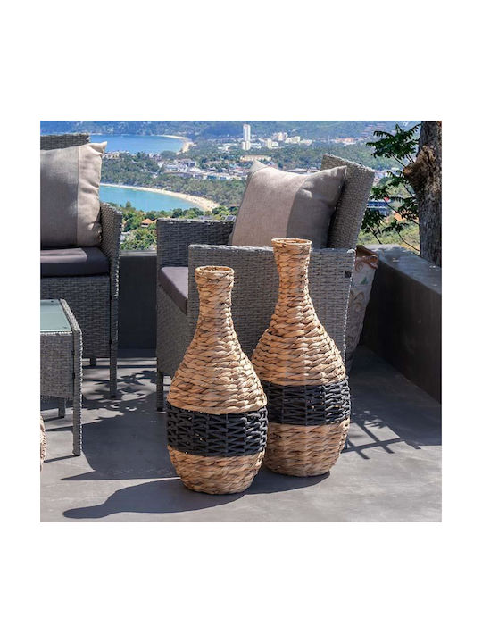 Fylliana Διακοσμητικό Βάζο Korbweide Umeko Schwarz 26x26x60cm 1Stück