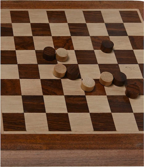 Home Esprit Magnetisch Schach aus Holz 20.5x20.5cm