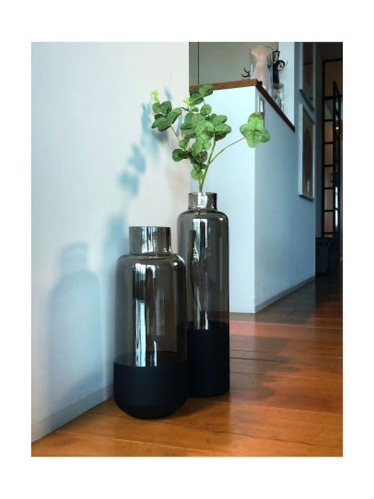 Philippi Διακοσμητικό Βάζο Glas Linus Black 15x15x38cm 1Stück