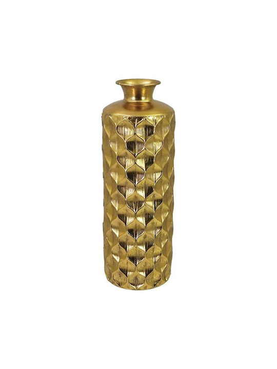 Marhome Decorative Vase Gold 17x17x49cm