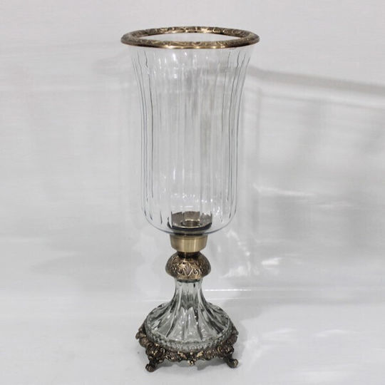 Decorative Vase Transparent 17x17x38cm