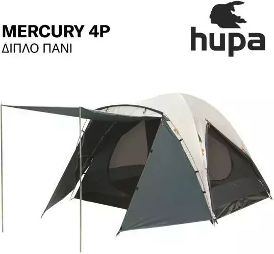 Hupa Mercury 4p Summer Camping Igloo Tent Blue with Double Cloth for 4 People