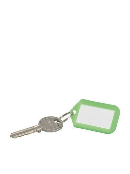 Keychain Tag 50x29 mm 5 Pieces Green Thirard 00998333