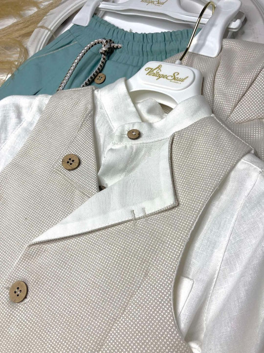 Vintage Soul Taufkleidung für Jungen Ecru Anzug