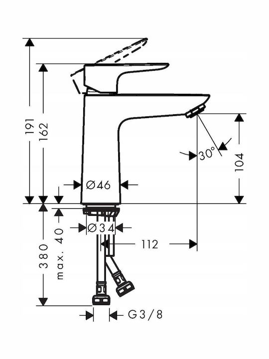 Hansgrohe Mixing Sink Faucet Black