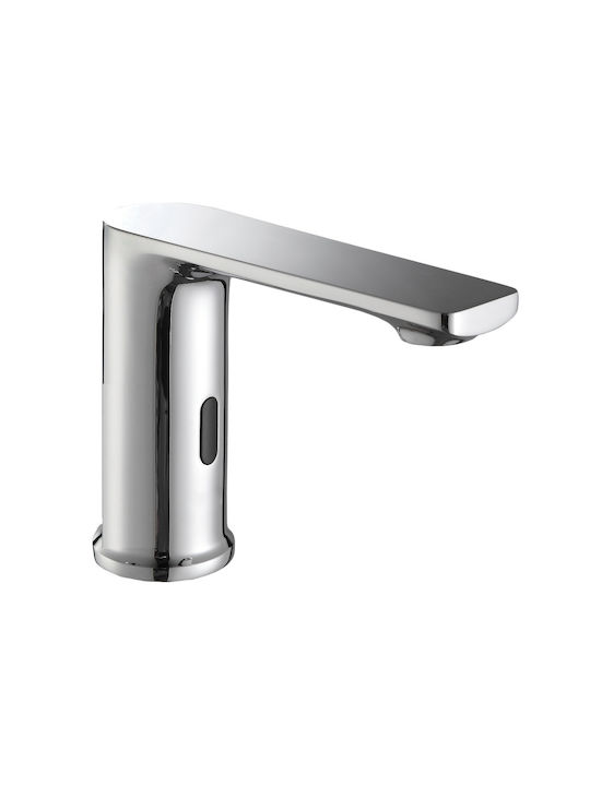 Interflex Mixing Sink Faucet with Photocell Sensor Silver