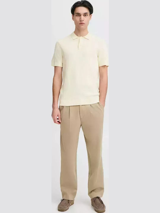 Polo Short Sleeve Blouse Ecru