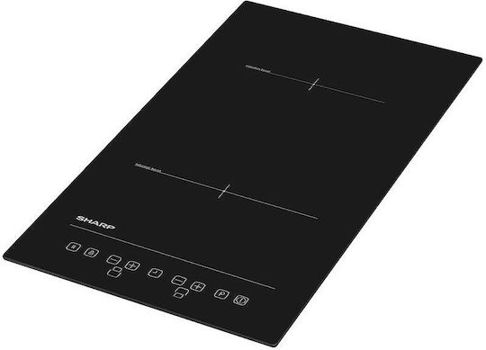 Sharp Domino Induction Cooktop Autonomous with Child Lock Function 29x52εκ.