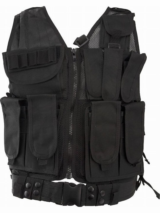MFH Kampfweste USMC Black Schwarz