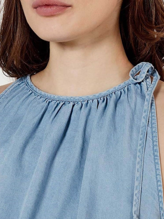 Women's Sleeveless Top Light Blue DJ4W2065 FJZ