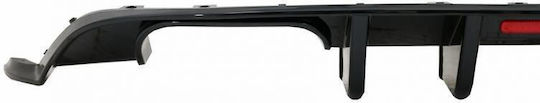 Rear Bumper Diffuser VW Golf VII 7.5 17-20 Facelift R-look Black Glossy LED Stop Light