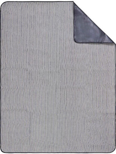 Butlers Wanderlust Picknickdecke Kleine Streifen 150 cm x 200 cm