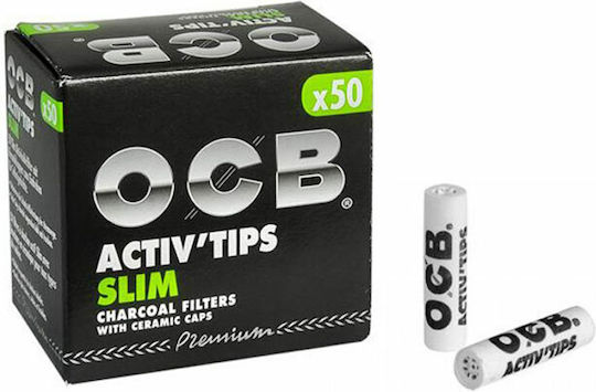 Ocb Slim Ενεργού Άνθρακα 50 Φιλτράκια 10τμχ