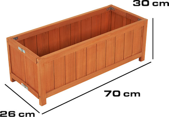 Bakaji Planter Box Lemn 70x30x25cm.
