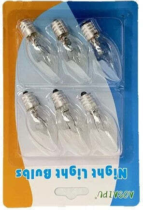 E12 Fassung Salzlampe Glühbirne 10 Watt 6 Stück