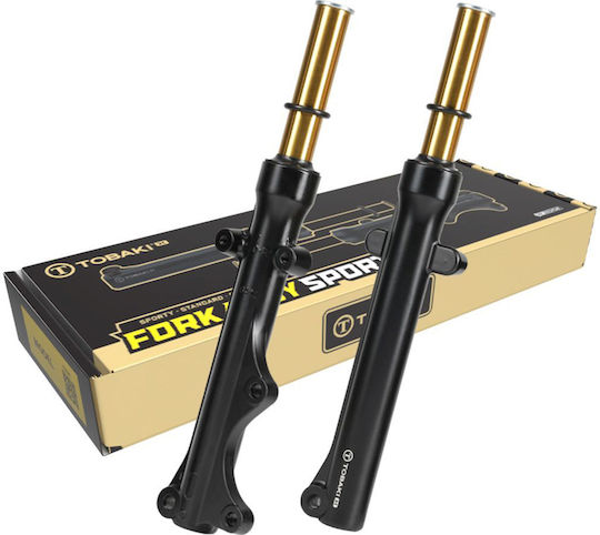 Short Fork Boots 8mm Racing Yamaha Crypton X 135 Black Tobaki