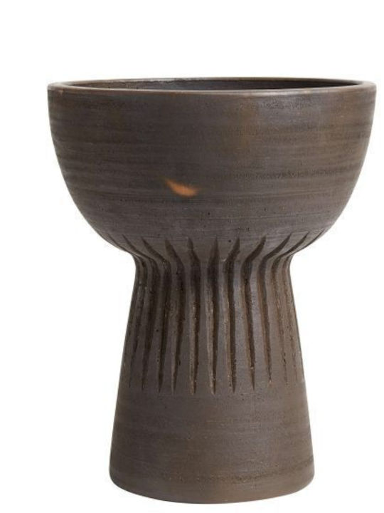 Muubs Decorative Bowl Pedestal Brown 26x26x30cm