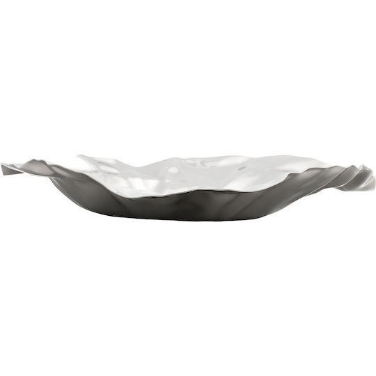 Alessi Διακοσμητικό Μπωλ Μεταλλικό Ασημί 37x6cm