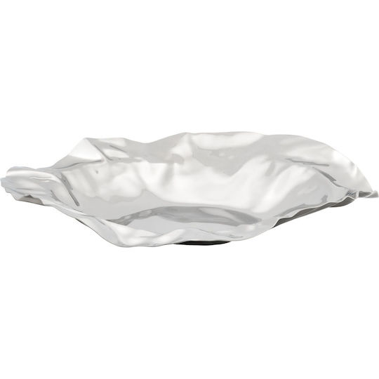 Alessi Διακοσμητικό Μπωλ Μεταλλικό Ασημί 37x6cm