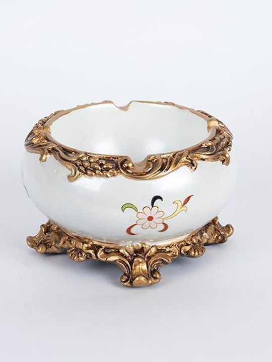 Dekorative Schüssel Porzellan Gold 15x15x9.5cm 1Stück
