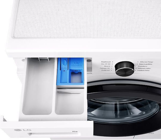 LG Mașină de Spălat Rufe 9kg cu Tehnologie cu Abur 1400 Rotiri 6 Mișcare F4X1009NWK