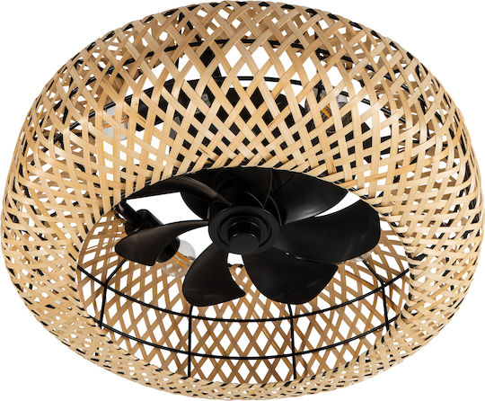 ARlight CFC 9507 50cm Ceiling Fan with Light Fixture Brown