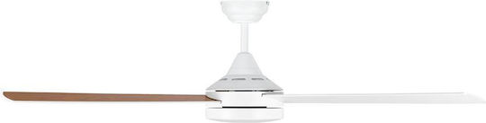 Eglo Sesimbra Ceiling Fan 132cm with Light Fixture White