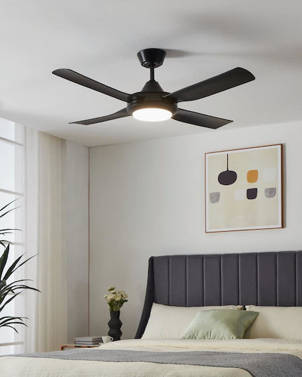 Eglo Bondi 1 Ανεμιστήρας Οροφής 122cm Μαύρος