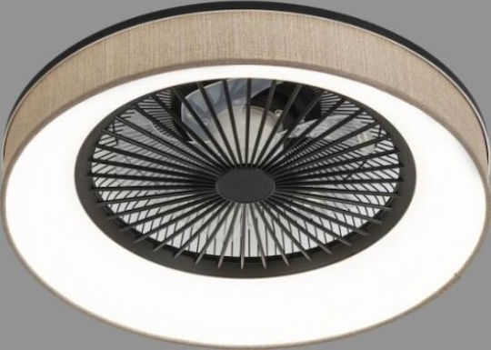 Lineme Aria Πλαφονιέρα 53cm με Φως Μπεζ