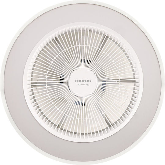 Taurus Fresko Invisible Geschlossener Typ Deckenleuchte 49cm mit Leuchte Weiß