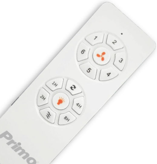 Primo PRCF-80616 Ventilator De Tavan 130cm Cu Lentile De Mărire Maro / Alb