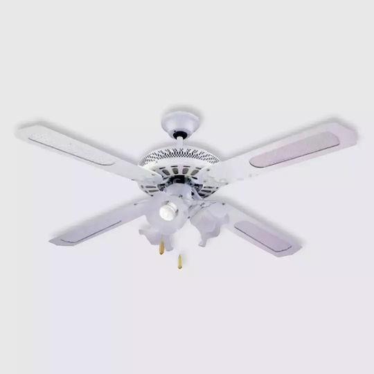 Primo PRCF-80278 Ceiling Fan 130cm With Light White