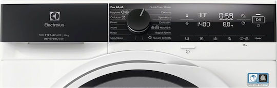 Electrolux Πλυντήριο Ρούχων 11kg με Τεχνολογία Ατμού 1400 Στροφών EW7F4404UE