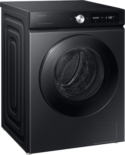 Samsung Πλυντήριο Ρούχων 9kg με Τεχνολογία Ατμού 1400 Στροφών Ecobubble Μαύρο WW90DB7U94GBU3