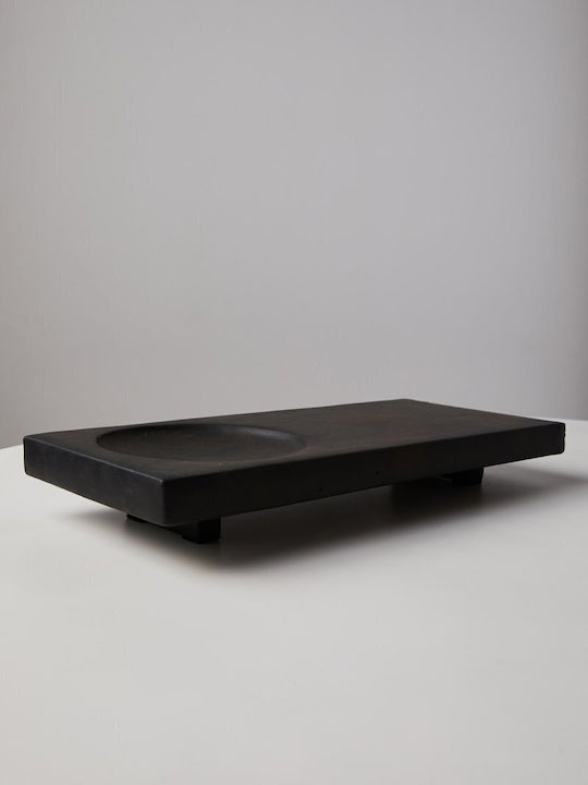 Διακοσμητική Πιατέλα Oka Tray Σκούρο Καφέ Ινώδες Σκυρόδεμα L45 W20 H6 Cm 101 Copenhagen