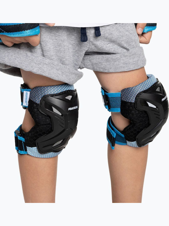 Powerslide Pro Boys Παιδικό Σετ Προστατευτικών για Rollers Μαύρο