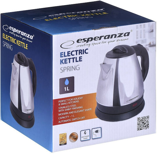 Esperanza Kettle 1lt 1350W Gray