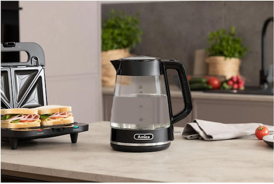 Amica Βραστήρας 1.7lt 2200W Μαύρος