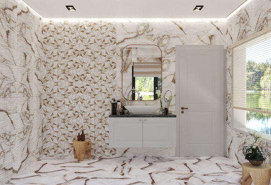 Kai Group Goldie Плочка За под На закрито Керамичен Матов 45x45см Бял