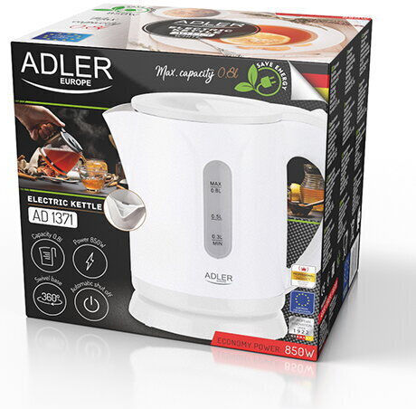 Adler Reisekessel 800ml 850W Weiß