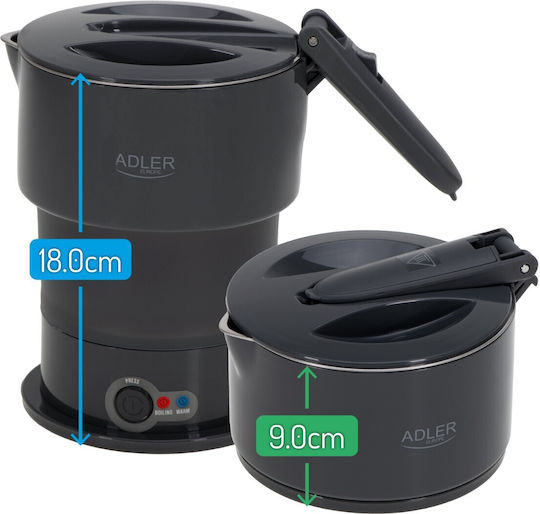 Adler Kettle 600ml 600W Dark Grey