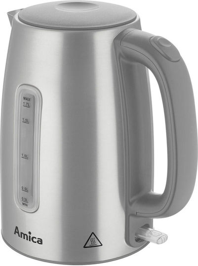 Amica Βραστήρας 1.7lt 2200W Ασημί