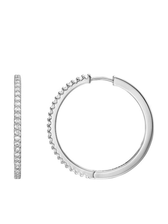 Fossil Ohrringe aus Silber mit Steinen
