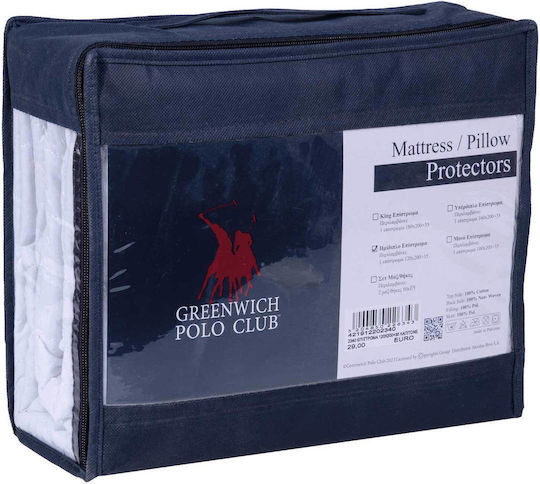 Greenwich Polo Club Протектор за матрак Полутораен 2340 Бял 120x200+35бр