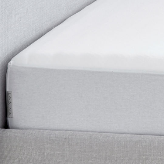 La Luna Protective Cover Double Bamboo Jersey White 140x200+35cm