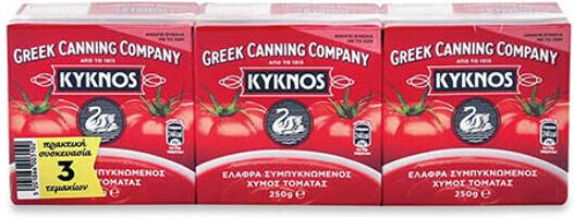 Kyknos Tomato Juice Tomato Juice 250ml 3pcs