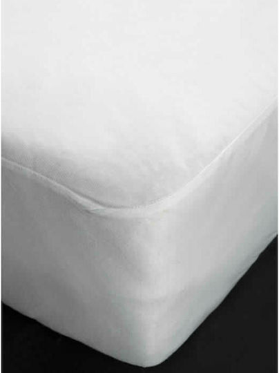 Vesta Home Schutzauflage Über-Doppel Wasserdicht mit Rock Domna Weiß 160x200+30cm