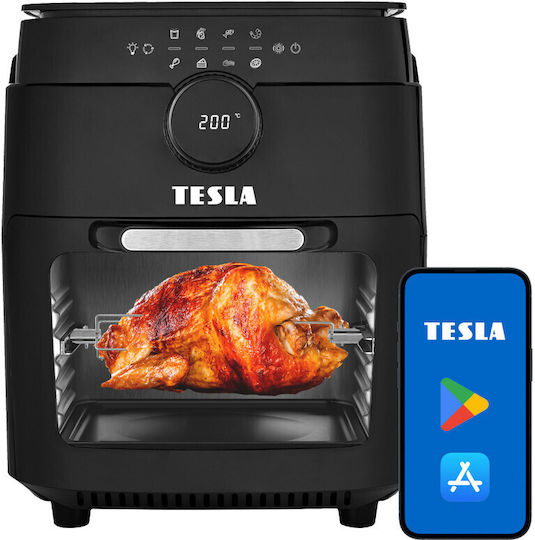 Tesla AirCook & Grill QG800 Еър Фрайър с Wi-Fi 12 лт Черен