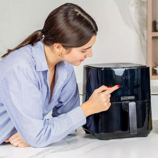 Black & Decker Air Fryer 5lt Μαύρο BXAF5000E