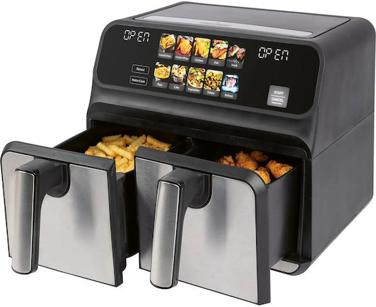 Profi Cook Air Fryer με Διπλό Αποσπώμενο Κάδο 8lt Μαύρο